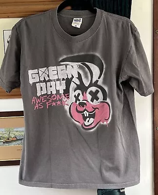 Buy Vintage Green Day Awesome As FK Bunny Punk Rock Band T Shirt  • 24£