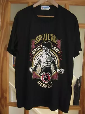 Buy Bruce Lee Respect Black T-Shirt Size XL By  HONG KONG • 12£