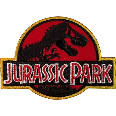 Buy Jurassic Park Patch Iron Sew On Clothes Bag Jacket Dinosaur Embroidered Badge • 2.79£