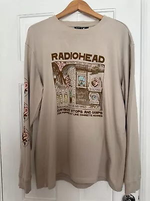 Buy Radiohead Long Sleeve T-Shirt - Bershka X WASTE - Medium • 20£