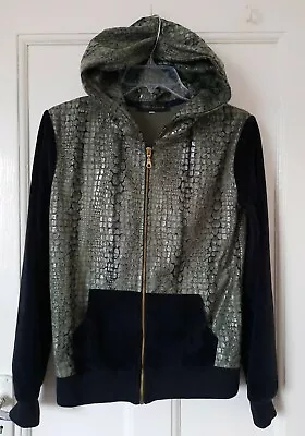 Buy Victory Of Angels Snake Skin Pattern Hooded Zip Jacket Size S • 13.50£