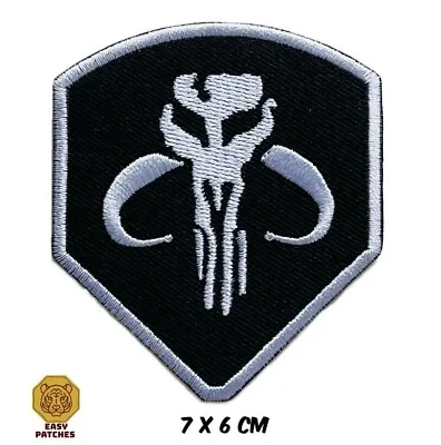 Buy Mandalorian Shield Movie Embroidered Sew/Iron On Patch Badge Jeans • 2.19£