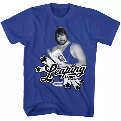 Buy Powertown Leaping Lanny Poffo Reading Book WWE Wrestling Champ Men's T Shirt • 40.25£