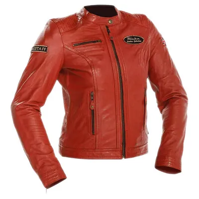 Buy Richa Sturgis Ladies Motorcycle Motorbike Leather Jacket Red • 219.02£