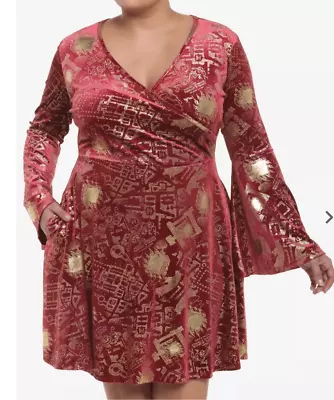 Buy Harry Potter Marauder's Map Velvet Dress Plus Size 2 NWT • 47.25£