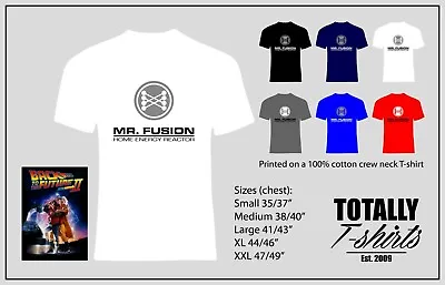 Buy Back To The Future Movie Retro T-Shirt With The Mr Fusion Logo  80s  Film Retro  • 9.99£