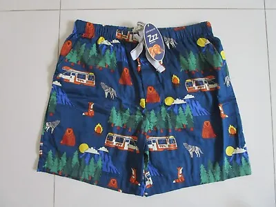 Buy Peter Alexander Men's Wild Game Reserve Navy Mid Short Pyjama Shorts  Size S • 24.51£