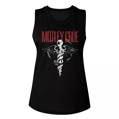 Buy Motley Crue Dr Feelgood Logo Band Concert Merch Women's Muscle Tank T Shirt • 44.09£