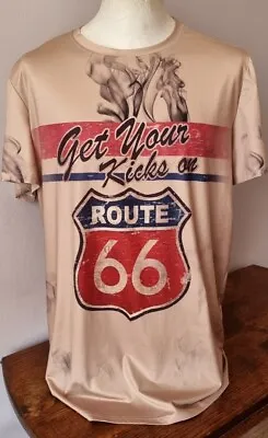 Buy Get Your Kicks On Route 66 Men's Large T-Shirt • 9.99£