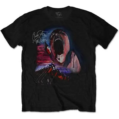 Buy Official Licensed - Pink Floyd - The Wall Scream & Hammers T Shirt Rock Gilmour • 18.99£
