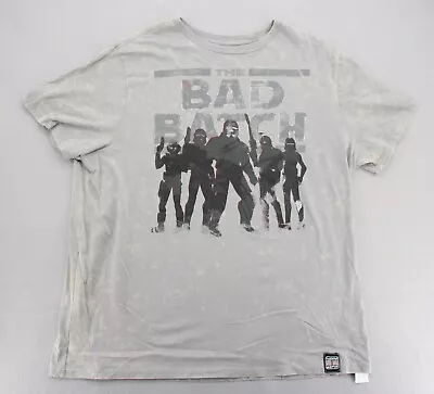 Buy Disney Star Wars T Shirt Adult XL The Bad Batch Acid Wash Gray Graphic Squad  • 11.51£