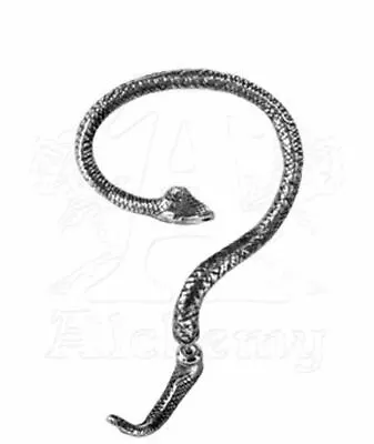Buy *TEMPTATION* Alchemy Gothic 1977 Pewter Single Snake Earring (E234) • 13.95£