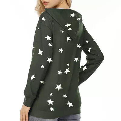 Buy Star Printed Autumn Winter Women Hoodie Girl Soft Comfortable Pullover Loose • 13.12£