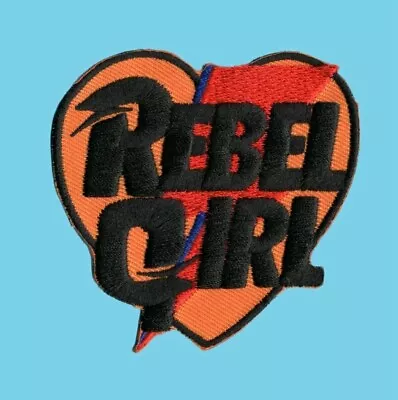 Buy Rebel Girl Iron On Patch: Bolt David Bowie Rebel Power Feminist Aladdin Sane • 4.95£