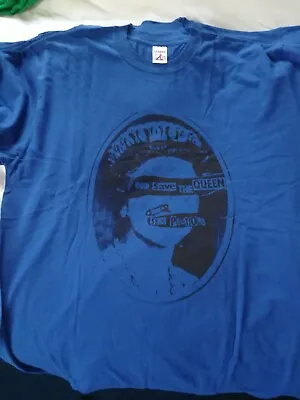 Buy Sex Pistols Punk Rock T-Shirt X Blue • 3.99£