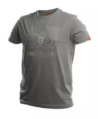 Buy Husqvarna Chainsaw Xplorer T-shirt Short Sleeve Grey X-Cut Chain • 25.99£