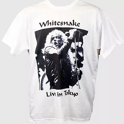 Buy Whitesnake Metal Rock Short Sleeve White Unisex T-shirt S-3XL • 14.99£