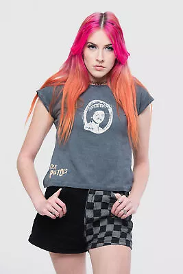 Buy The Sex Pistols God Save The Queen Mineral Wash Crop Top • 15.93£