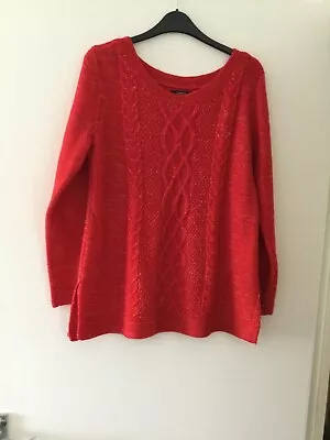 Buy Matalan Red And Gold Jumper Size 12 • 4£