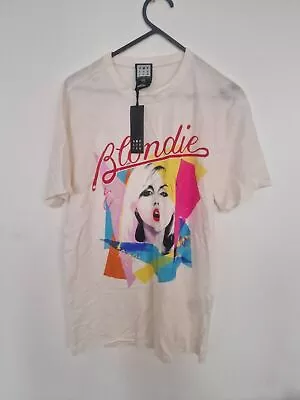 Buy Amplified (XS) White Blondie Ahoy 80s Fitted Vintage Unisex T-Shirt • 17.23£