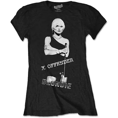 Buy Blondie X Offender Official Ladies Debby Harry Black T-Shirt Tee • 15.95£