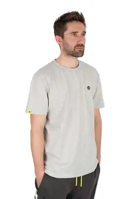 Buy Matrix Large Logo T-Shirt Marl Grey / Fishing Clothing • 17.99£