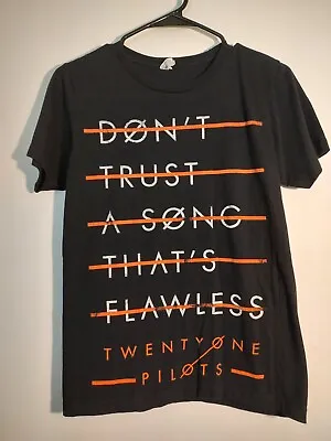 Buy 21 Pilots T-Shirt Twenty One Don't Trust A Song That's Flawless - S Junior Women • 11.34£