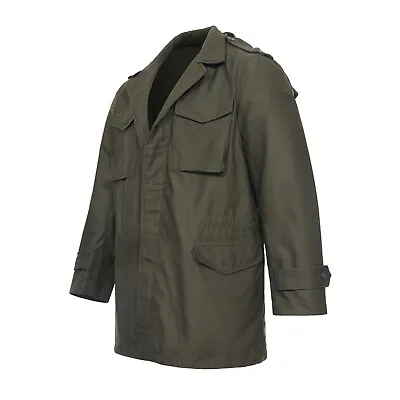 Buy Army Jacket Vintage Surplus Genuine Greek Combat M43 Field Olive Green Coat New • 44.99£