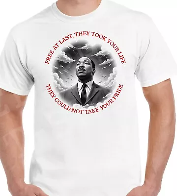 Buy Dr. Martin Luther King Jnr Men's T-Shirt U2 Bono Inspired Black Civil Rights • 12.95£