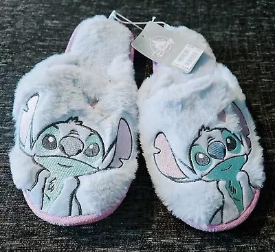 Buy New Blue Stitch Size 7 / 8 Large Disney Store Slippers With Tags • 12£