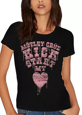 Buy Ladies Motley Crue Kickstart My Heart Official Tee T-Shirt Womens Girls • 17.13£