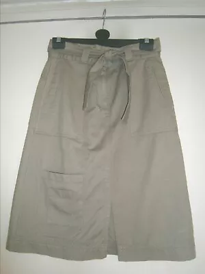 Buy Womens Clothes - Khaki Skirt With Belt (Sample) Size: 8 • 7.50£