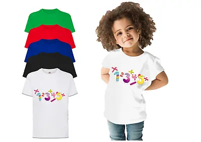 Buy Boys Girls Number Math Day T-Shirt Maths Symbol Childrens School 2023 Kids Tee • 6.99£