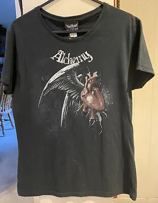 Buy Black Alchemy “Root Of All Evil” Girls Graphic T Shirt - Size M - New With Tags • 8.50£