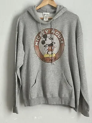Buy (B2) Disney Parks Mickey Mouse Grey Hoodie Size XL • 10£