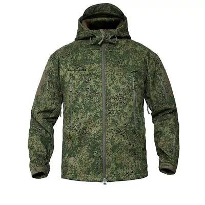 Buy Russian EMR Tactical Jacket Coat Mens Green Camouflage Fleece Waterproof Outwear • 50.02£