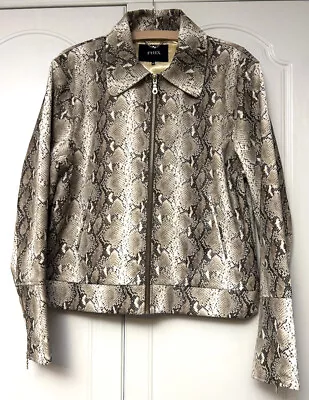 Buy Phix England Clothing The Python Jacket Snake Skin Faux Leather Soft XL AW18 • 128£