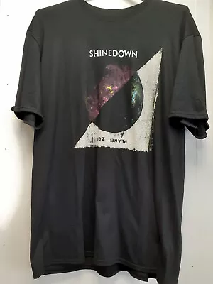 Buy Shinedown Planet Zero Album LP T Shirt Size Large New Official Band Rock Metal • 17£