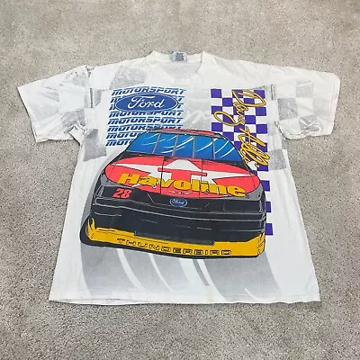 Buy Havoline T Shirt Mens Extra Large Graphic Nascar Race All Over Print Thunderbird • 36.99£