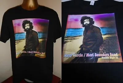 Buy Jerry Garcia / Merl Saunders Band- Pacific High 72 Art Print T Shirt- Black -xl  • 13.99£