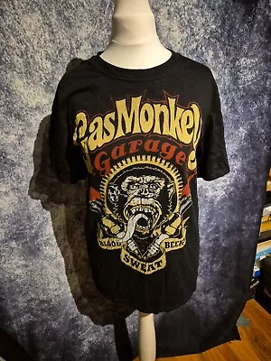 Buy New Gas Monkey Garage Mens T Shirt Official S/xxl Blood Sweat Beers Spark Plugs • 5£
