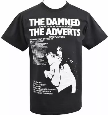 Buy Mens Punk T-Shirt The Damned Adverts 1977 Punk Rockers Rock Three Chord Wonders • 18.50£