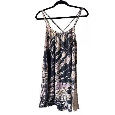 Buy Gypsy 05 Silk Purple Grey Tie Dye Short Revolve Clothing Mini Dress Size Small • 32.66£