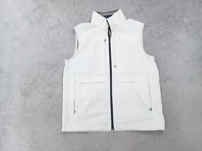 Buy Blue Harbour Gilet Mens 4 Front Pocket Sleeveless Beige Jacket Adult Size Small • 16.82£