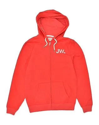 Buy JACK WILLS Mens Graphic Zip Hoodie Sweater Small Red Cotton EQ03 • 16.67£
