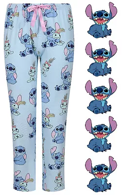Buy Ladies Lilo & Stitch Pyjama Bottoms Stretch Sleep Pj Lounge Pants Uk 8-26 New • 10.99£