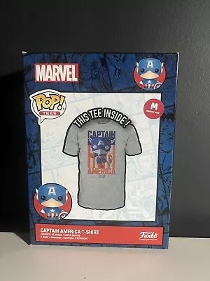 Buy Funko Pop Tees Marvel Captain America T-shirt Size Medium  • 15£