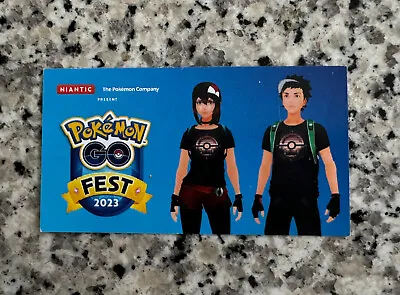 Buy Pokemon Go Fest 2023 New York Event In Game Code Card T-Shirt • 29.86£