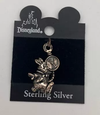 Buy Disney's Alice In Wonderland Sterling Silver White Rabbit Pendant Disneyland VTG • 35.91£
