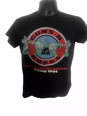 Buy Guns N Roses Use Your Illusion Vintage Tour Concert Shirt 1991-1992 Tour Medium • 56.75£